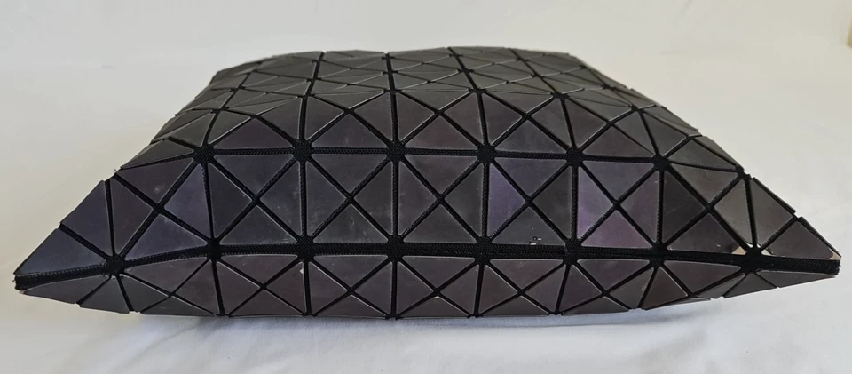 Baobao Issey Miyake Geometric Tote Bag Iridescent Shoulder Bag 14x14x5 *flaws - Image 2 of 4
