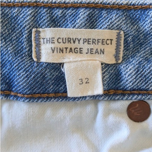 Madewell The Curvy Perfect Vintage Jean Size 32 Banner Light Wash 90s Mom Denim - Picture 8 of 10
