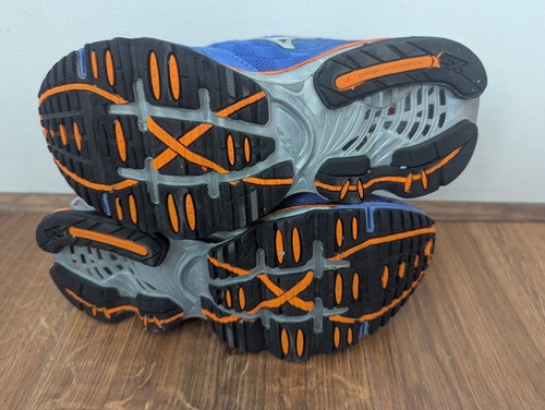 Mizuno Wave Prophecy 2 Women Size 4 Shoes Blue Orange Running Dynamition Fit - Picture 10 of 24