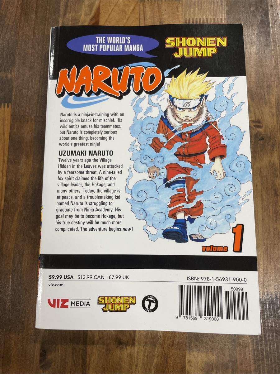 Naruto Vol. 1: Paperback Manga Book By Masashi Kishimoto - Shonen