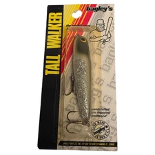 Vintage Bagley's Tall Walker #4 Topwater Lure - TW4 SPARKLE Gray Black NEW NOS