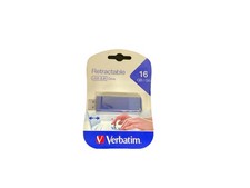 USB 2.0 DRIVE NEW FACTORY SEALED RADIOSHACK VERBATIM 16 GB RETRACTABLE