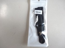 18mm Black Soft Silicone Quick Fit Replacement Sport Watch Band Strap