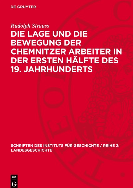 Rudolph Strauss | Die Lage Und Die Bewegung Der Chemnitzer Arbeiter In Der...-image