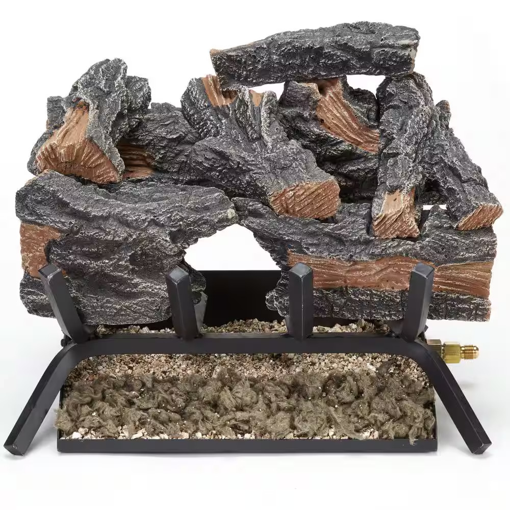 18 In. 45,000 BTU Match Light Colorado Split Wood Vented Natural Gas Log Set