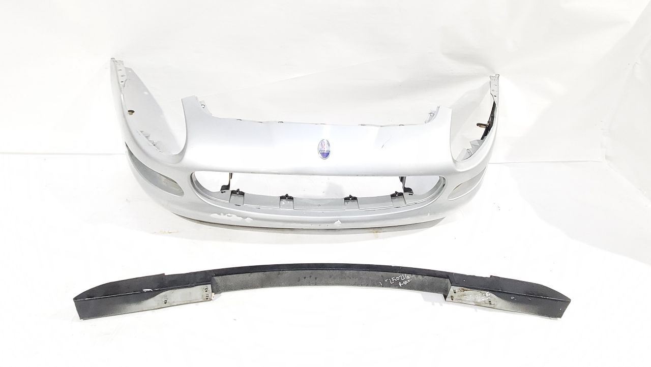 2003 Maserati Spyder Cambiocorsa OEM Silver Front Bumper Some Damage No Grille