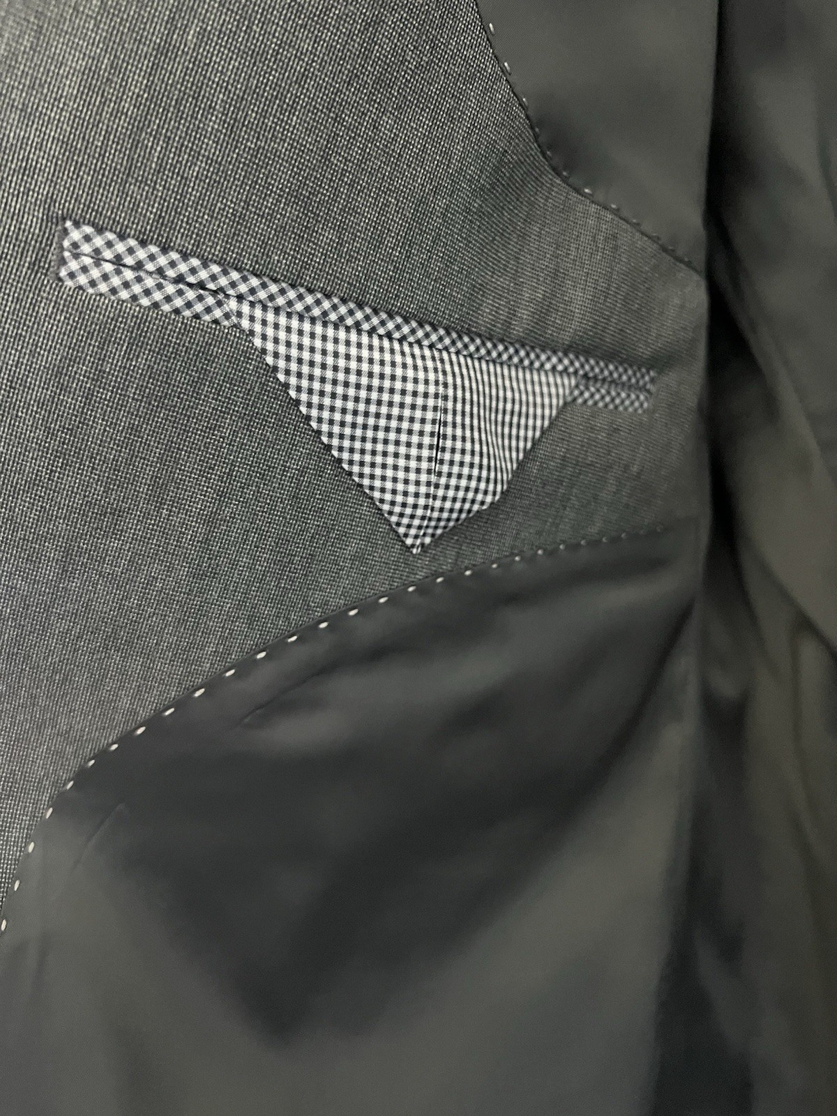 CHAPS mens Light Gray/silver  two button sport co… - image 4