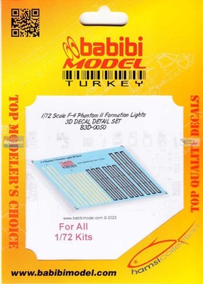 BBBB3D0050 1:72 Babibi Model F-4 Phantom II Formation Lights