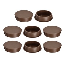 8Pcs 35mm 1-3/8" Flush Type Panel Round Snap in Fastener Brown