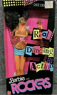 VTG 1986 Mattel Barbie and the Rockers  Real Dancing Action Dee Dee  3160 *NRFB