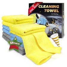 Toallas de secado para lavado de autos, pelusa absorbente ultra gruesa 450 g m - microfibra extra suave...