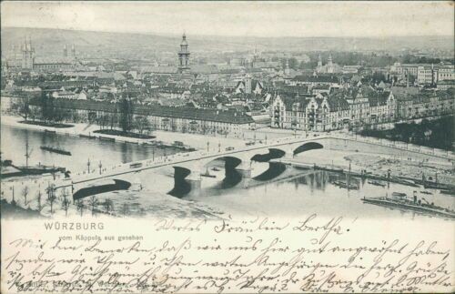 Postcard Würzburg seen from Käppele (No. 944)