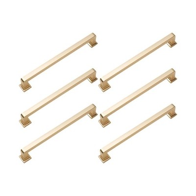 6pcs Zinc Cupboard Handles Elegant Design for Furniture Drawers Wardrobes