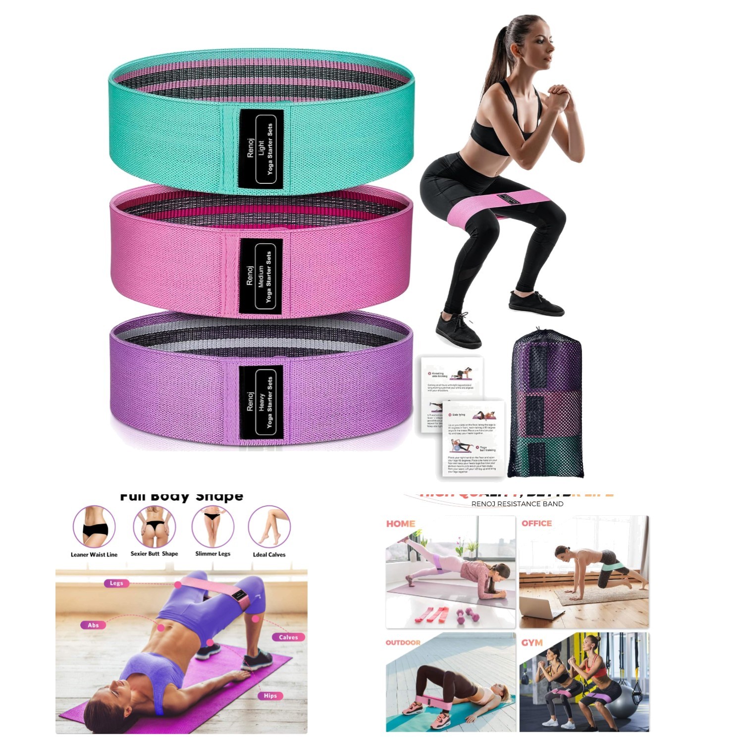- Durable Non-slip Loops For Full Body Training