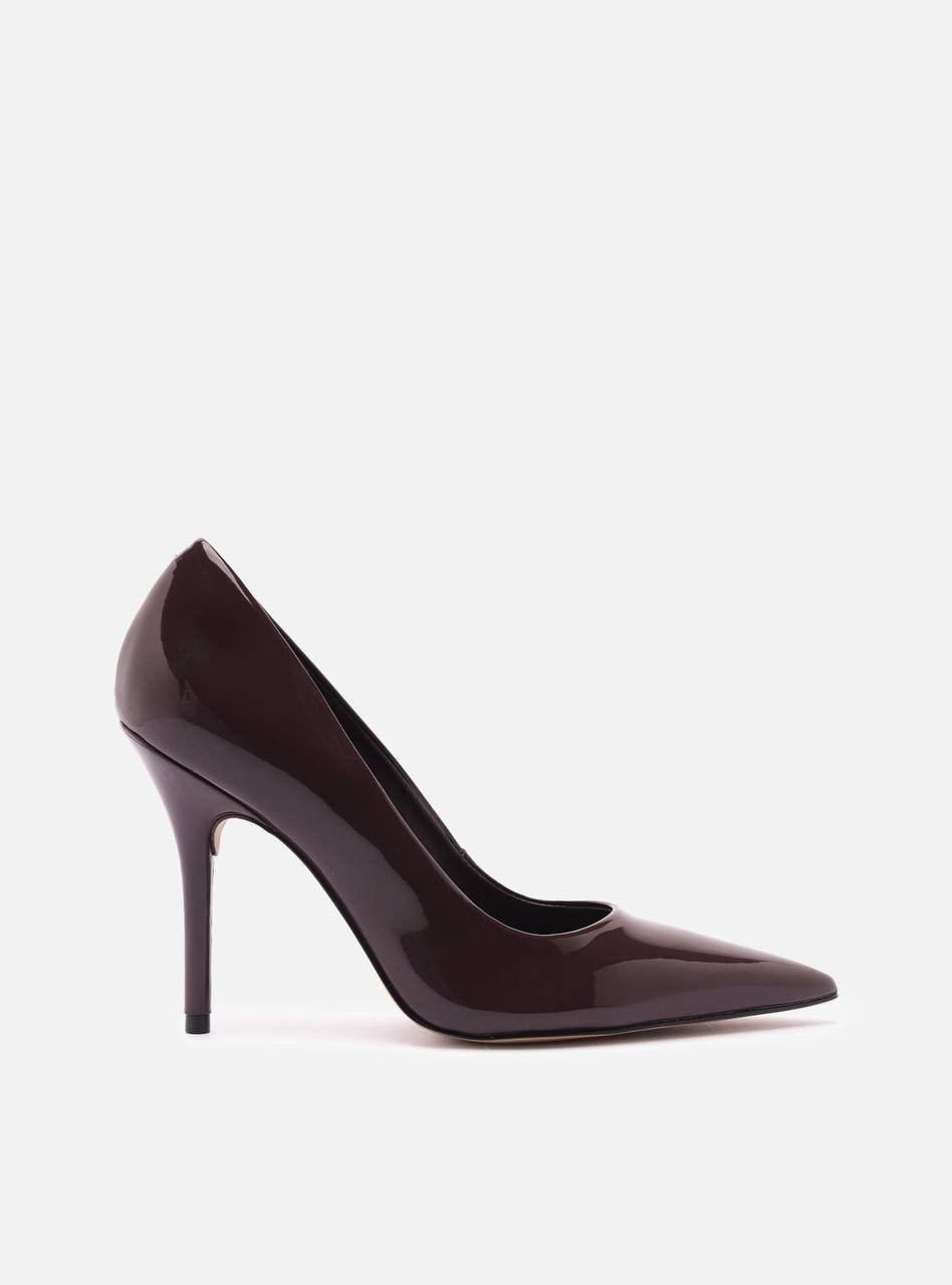 AREZZO Emily High Stiletto Eco Leather Pump – Brown – 6B – Eco‑Leather – NWB,