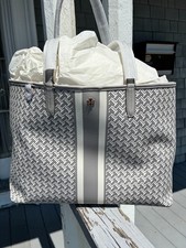 Tory Burch T Zag Tile Link Tote Bag French Gr...