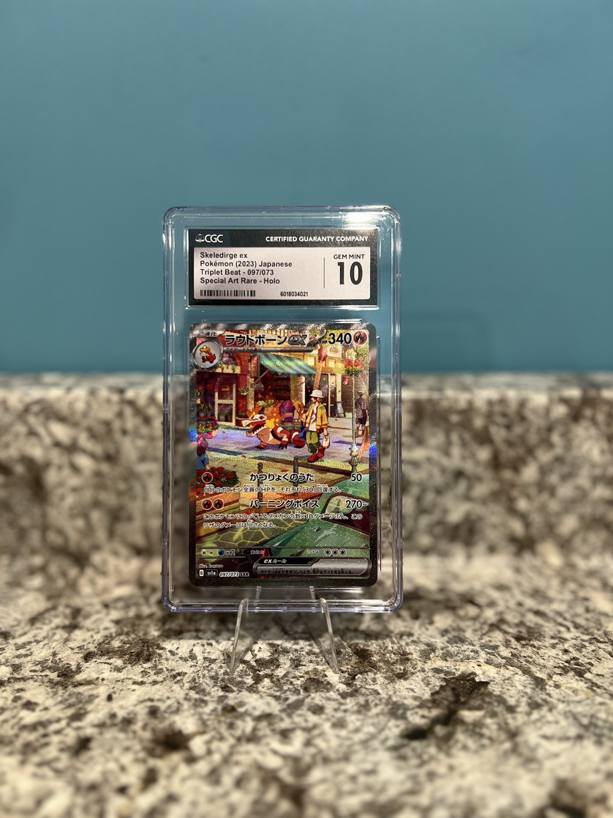 Skeledirge ex 097/073 Sv1a: Triplet Beat Holo (Japanese) CGC Gem Mint 10