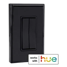 Click For Philips Hue Battery-Free Dimmable Wireless Smart Switch - Black-FOH-DS