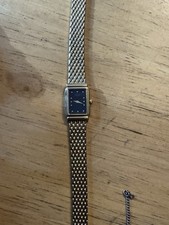 Pre-owned Rectangular Seiko Women's Watch | Black Dial Seiko 1f-20-5880