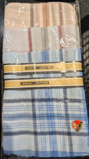 Lot of 20 New Cotton Handkerchiefs for Men Elegant Pattern in Assorted Color