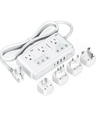 220V to 110V Voltage Converter, TESSAN Universal Travel Adapter with 4 USB Charg