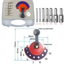 Precision Glass Tile Hole Cutter Core Guide with 412mm Adjustable Design