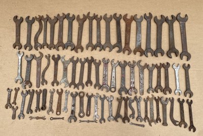 UNIQUE Lot (30) Vintage SPECIALTY WRENCHES Multi Tool Machinery Spanners Mixed