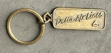 Delta Airlines Metal Key Ring with Script / Widget Logo