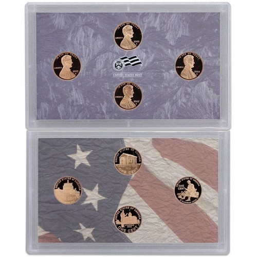 2009 S Lincoln Cent Proof Set 4 Coin Bicentennial No Box or COA US Mint