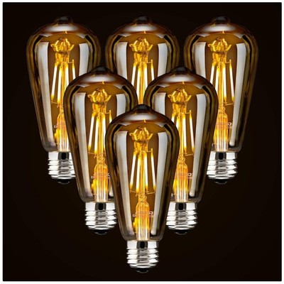 Flicker-Free Dimmable LED Light Bulbs 6-Pack