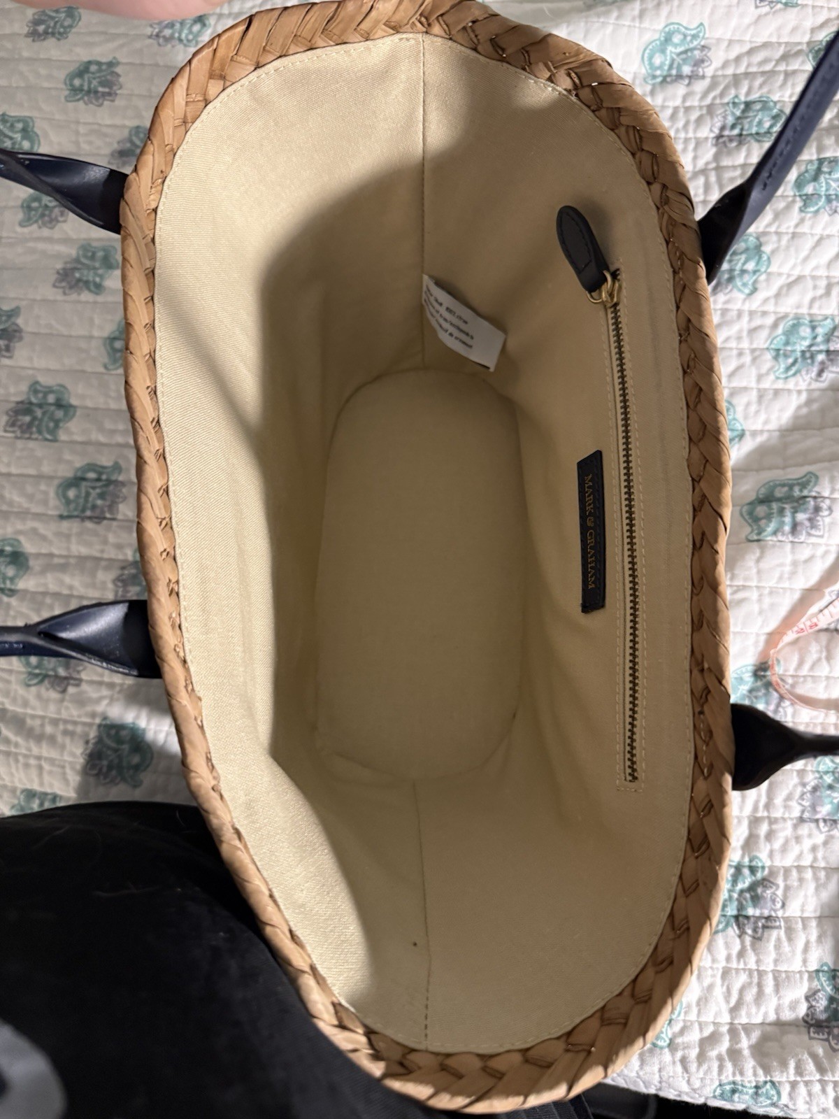 Baja Palm Leaf Tote Mark and Graham Bag