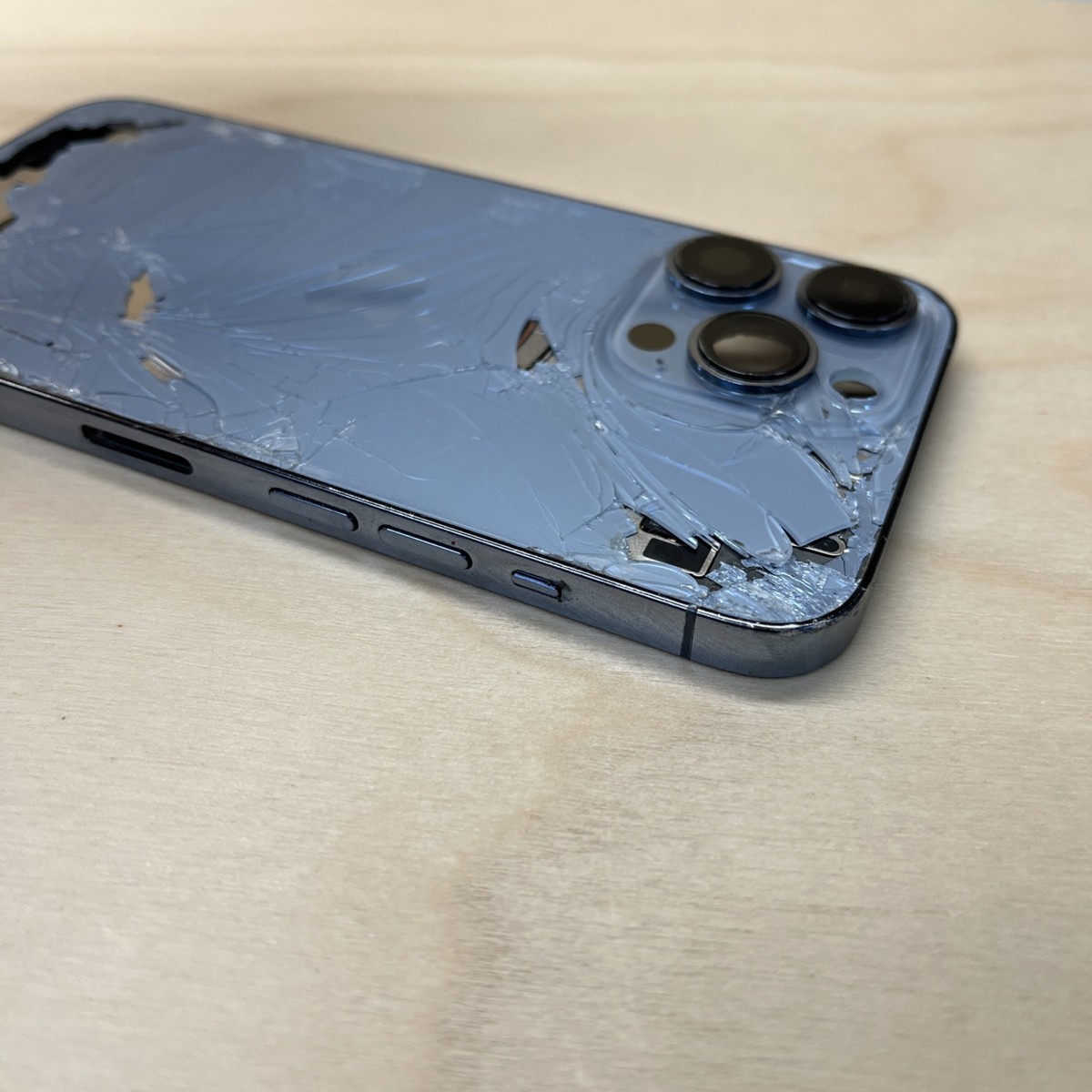 CRACKED iPhone 13 Pro Max Back Housing Replacement Frame Sierra