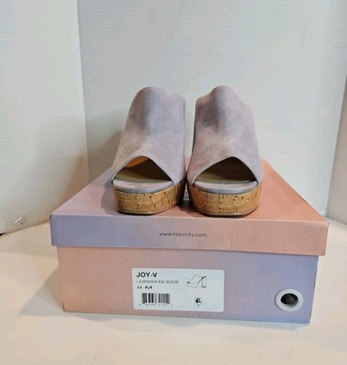 Lisa Vicky (Joy-V) Women's Size 9M Lavender Suded Heels