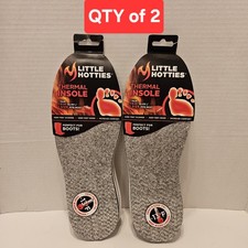 2 Pair Little Hotties Thermal Cushion Insoles Shoe Boot Unisex Inserts Warm Feet