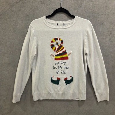 Holiday Ugly Christmas Sweater Let Me Take An Elfie Sweater Women s No Size Elf