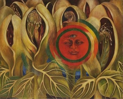 Sun and life by Frida Kahlo vintage ART Home Decor