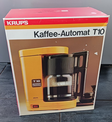 Krups T10 Kaffee-Automat T10 Vintage Retro Rot Orange NEU UNBENUTZT mit Zubehör