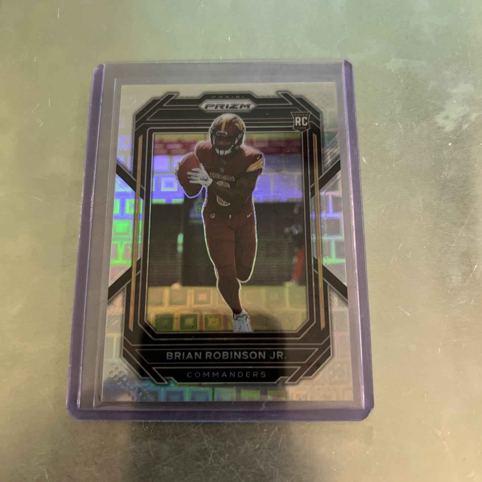 2022 Panini Prizm Pandora Premium Silver Holo /400 RC #321 Brian Robinson Jr.