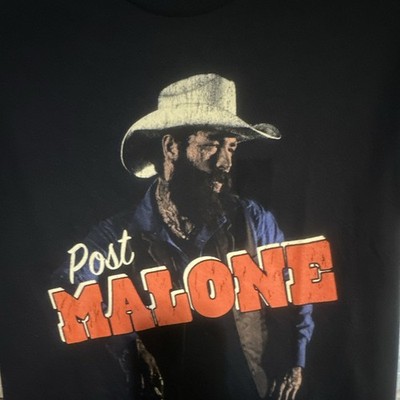 POSTY CO. Post Malone Graphic T-Shirt Black Size Small Rap & Hip Hop Music