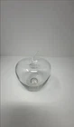 Blenko Glass Apple In Clear