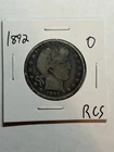 1892 O Barber Half Dollar 50C VG Detail Key Date