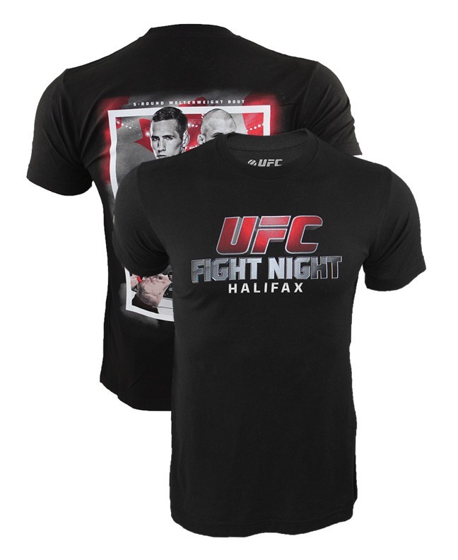 UFC FS1 Halifax Event T-Shirt Rory MacDonald vs Tarec Saffiedine SIZE SMALL