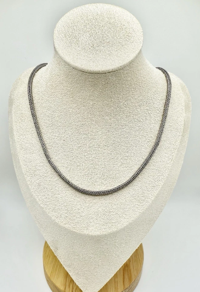 Suarti Bali 925 Sterling Silver Byzantine Link Necklace 24" Length, 24.32g - Image 2 of 4