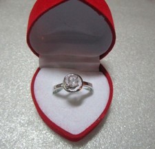 925 Sterling Silber Ring Wilder Splitter Zirkon  Love Liebe Swarowski Gr 7