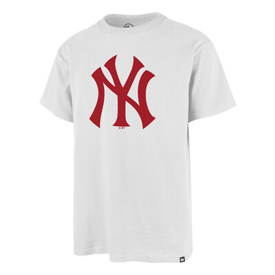 MLB Baseball New York Yankees NY T-Shirt Imprint Echo White Wash N.Y. Logo rot