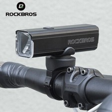New ROCKBROS Bike Head Light 1000LM USB Rechargeable Rainproof LED Cycling Black