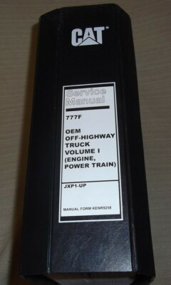 CAT CATERPILLAR 777F OFF HIGHWAY TRUCK SERVICE SHOP REPAIR BOOK MANUAL VOL 1 JXP