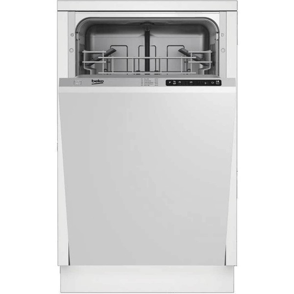 Beko DIS15010 Fully Integrated Slimline 45cm 10 Place Dishwasher for