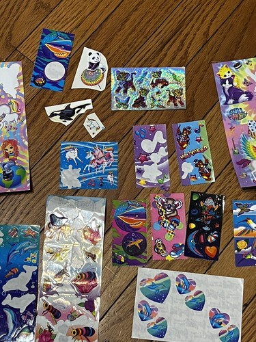 Vintage Lisa Frank Sticker lot Ballerina Bunny Galaxy Ice Cream Panda Bees - Picture 4 of 9