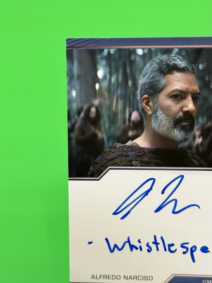 💫2024 Star Trek Discovery Season 5 Alfredo Narciso as Ohvahz Inscription Auto💫 - Image 4 of 4